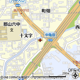 福島日産自動車富田店周辺の地図