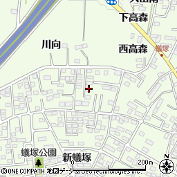 福島県郡山市片平町新蟻塚105-17周辺の地図