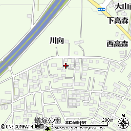 福島県郡山市片平町新蟻塚104周辺の地図