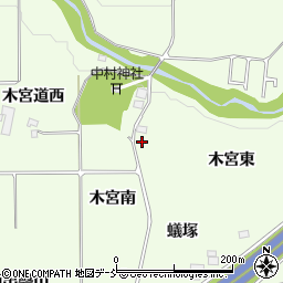 福島県郡山市片平町東木宮周辺の地図