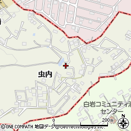 福島県田村郡三春町下舞木虫内周辺の地図