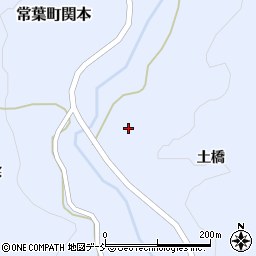福島県田村市常葉町関本横道周辺の地図