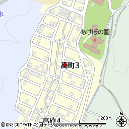 新潟県長岡市高町周辺の地図