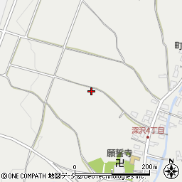 新潟県長岡市深沢町周辺の地図