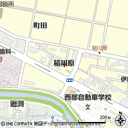 福島県郡山市富田町稲川原周辺の地図