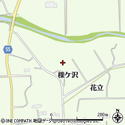 福島県郡山市片平町（北花立）周辺の地図