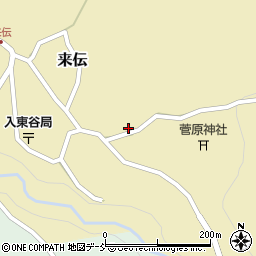 新潟県長岡市来伝1851周辺の地図