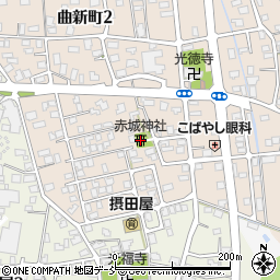 赤城神社鎮守社周辺の地図