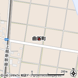 新潟県長岡市曲新町周辺の地図