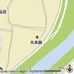 福島県郡山市富久山町福原大木前周辺の地図