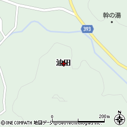 新潟県刈羽郡刈羽村油田周辺の地図