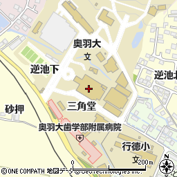 奥羽大学周辺の地図