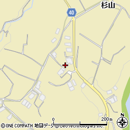 福島県田村郡三春町柴原杉山186周辺の地図