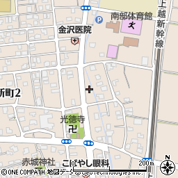 新潟県長岡市曲新町608周辺の地図