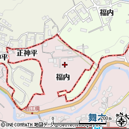 福島県郡山市舞木町福内周辺の地図