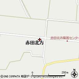 新潟県刈羽村（刈羽郡）赤田北方周辺の地図