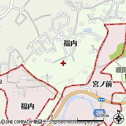 福島県三春町（田村郡）上舞木（福内）周辺の地図