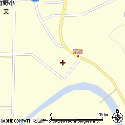 石川県輪島市町野町粟蔵白山田周辺の地図