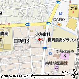 新潟県長岡市曲新町542周辺の地図