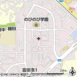 福島県郡山市富田東2丁目181周辺の地図