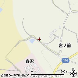 福島県三春町（田村郡）貝山（宮ノ前）周辺の地図