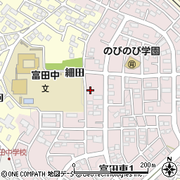 福島県郡山市富田東2丁目23周辺の地図