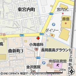 新潟県長岡市曲新町538周辺の地図