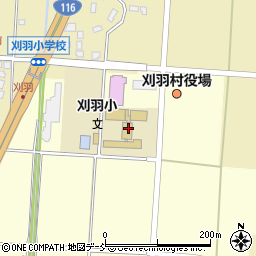 刈羽村立刈羽小学校周辺の地図