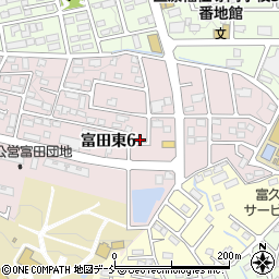 福島県郡山市富田東6丁目125周辺の地図