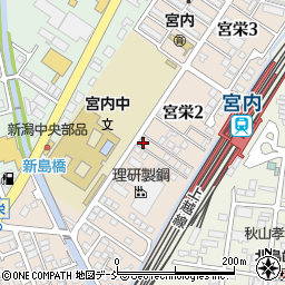 新潟県長岡市宮栄周辺の地図