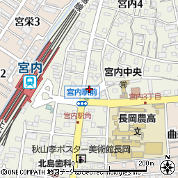 長岡信用金庫宮内支店周辺の地図