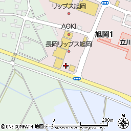 ジーユー長岡旭岡店駐車場周辺の地図