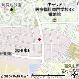 福島県郡山市富田東6丁目177周辺の地図