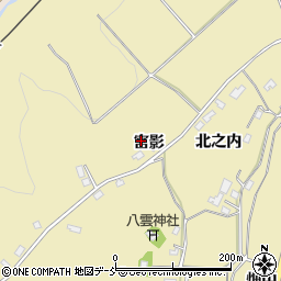福島県田村郡三春町鷹巣宮影周辺の地図