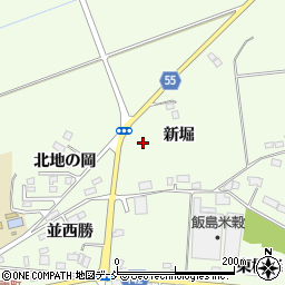 福島県郡山市片平町新堀周辺の地図