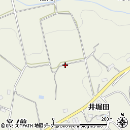 福島県三春町（田村郡）貝山（井堀田）周辺の地図