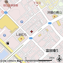 ファミリーマート郡山曲田店周辺の地図