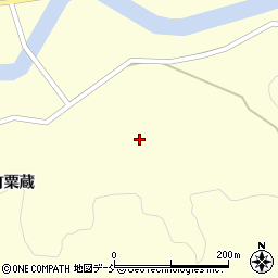 石川県輪島市町野町（粟蔵ヘ）周辺の地図