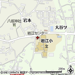 三春町　岩江センター周辺の地図