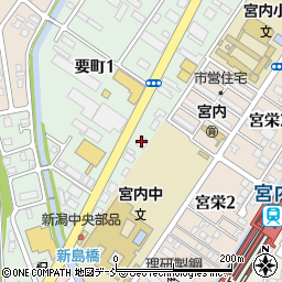 有限会社中越タイヤ商会　宮内営業所周辺の地図
