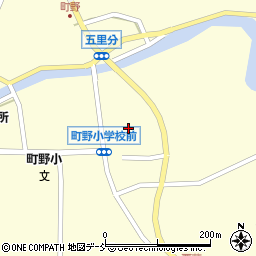 石川県輪島市町野町（粟蔵ホ）周辺の地図