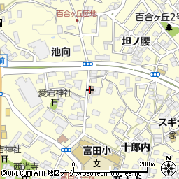 富田郵便局周辺の地図
