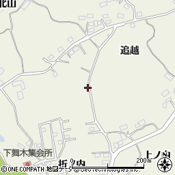 福島県田村郡三春町下舞木周辺の地図