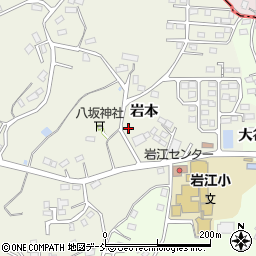 福島県田村郡三春町下舞木岩本周辺の地図