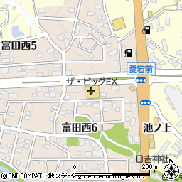 ザ・ビッグエクスプレス富田店周辺の地図