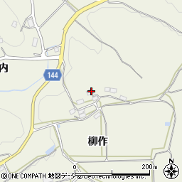 福島県田村郡三春町貝山柳作周辺の地図