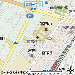 長岡市立宮内小学校周辺の地図