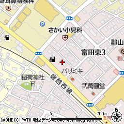 おそうじ本舗郡山富田店周辺の地図