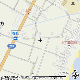 石川県珠洲市上戸町寺社テ周辺の地図