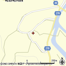 石川県輪島市町野町川西チ57周辺の地図